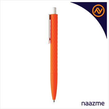 geometric design pen orange